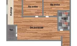 Dvoiposoban stan, Novi Sad, Petrovaradin, prodaja, 52m2, 98500e, id1118414